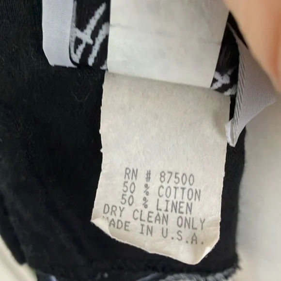 Vintage 80s Black and White Striped Mini Dress - Picture 8 of 8